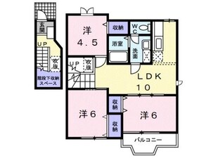 神前駅 徒歩20分 2階の物件間取画像